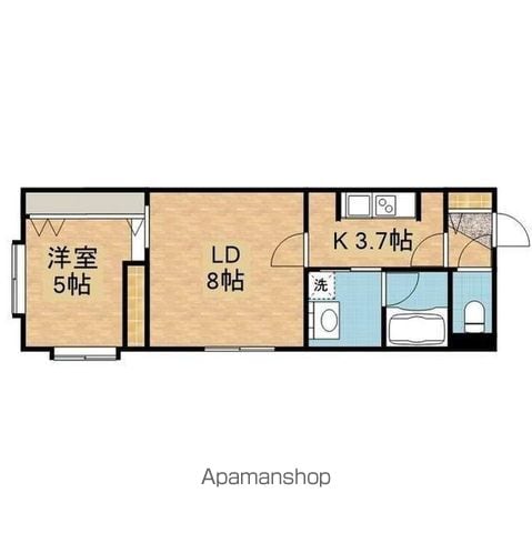 札幌市東西線 東札幌駅 徒歩4分 4階建 築4年の間取り写真