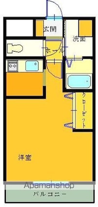 リヴェール　[1K/30m2]の間取図