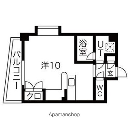 ステラヒルズ[1R/24.94m2]の間取図