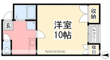 ハイツゆう[1K/31.67m2]の間取図
