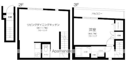 プレミアコート目黒洗足[1LDK/47.83m2]の間取図