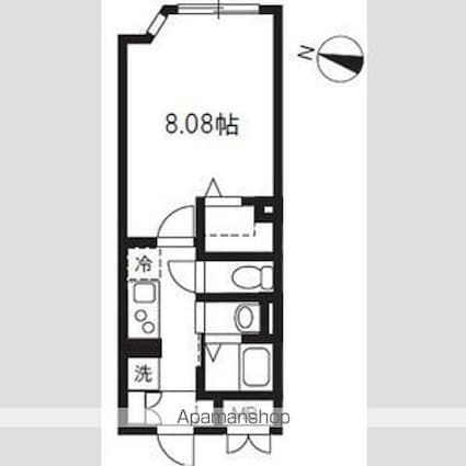 エルファーロ中野新井薬師[1K/25.65m2]の間取図