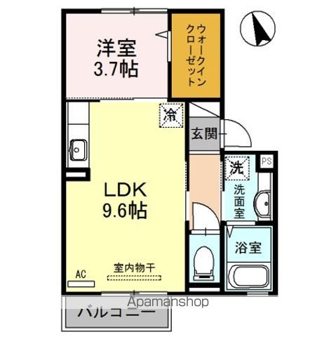 【和歌山市毛見のアパートの間取り】