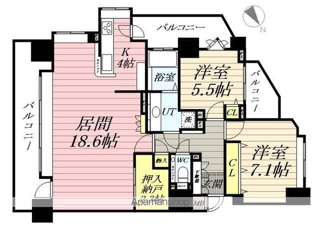 西28丁目シティハウスの間取り写真
