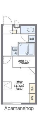 レオパレスプレミール紀ノ川[1K/23.18m2]の間取図