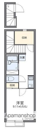 レオネクストプリンシパル中野[1K/25.34m2]の間取図