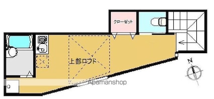 アートヒルズ南田中[1R/12.93m2]の間取図