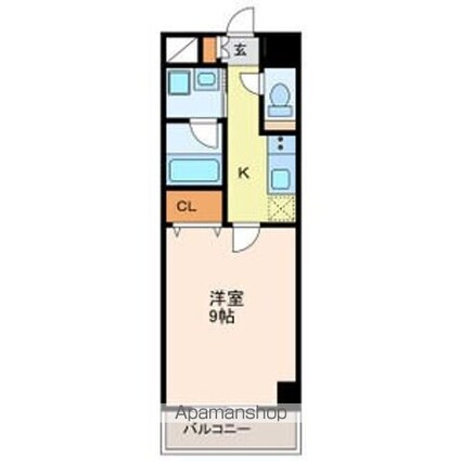 プランドール浅間町[1K/30.1m2]の間取図