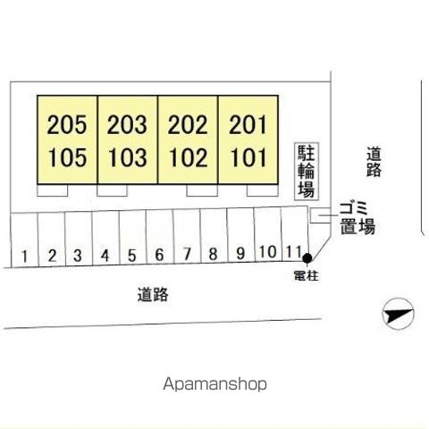 【千葉市若葉区みつわ台のアパートの写真】