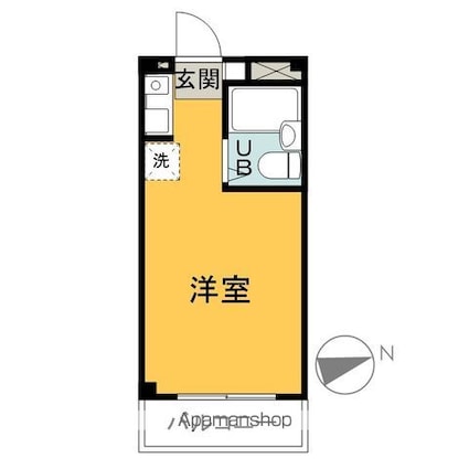 日進飯能マンション[1R/16.01m2]の間取図