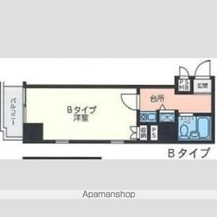ＳーＦＯＲＴ錦糸町[1K/19.24m2]の間取図