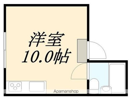 エイトビル[1R/18.9m2]の間取図