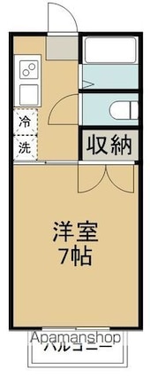 第２シャイン清水沼[1K/20.49m2]の間取図
