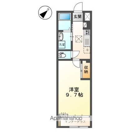 スカイコート[1K/34.12m2]の間取図
