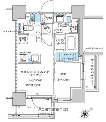 ウィルテラス板橋の間取り写真