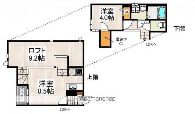 ＣＢ和白フランの間取り