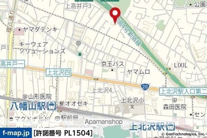東京都杉並区上高井戸３丁目[1K/18.42m2]の周辺