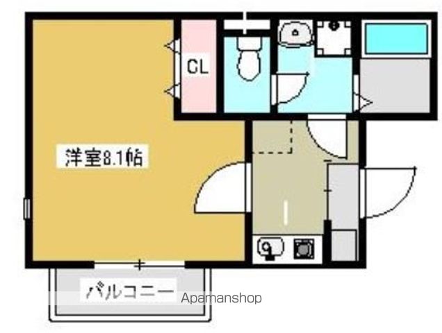 【福岡市東区和白丘のアパートの間取り】