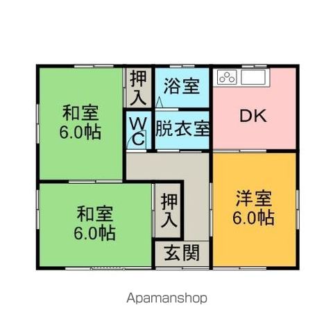 古河市 1階建 築32年の間取り写真