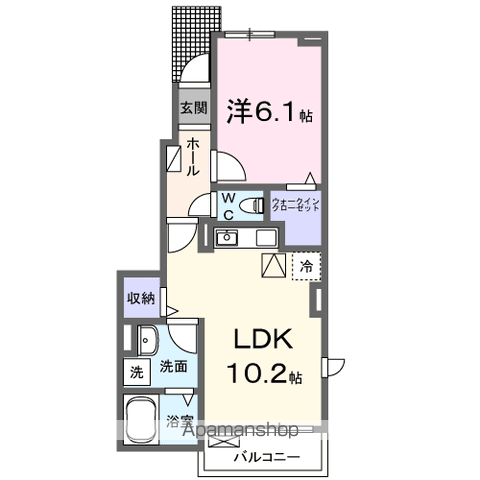 ベルウッド八街Ⅰの間取り