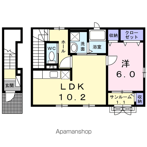 新潟市北区 2階建 築14年の間取り写真