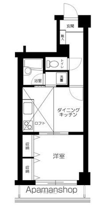 東京都練馬区関町東２丁目[1DK/29.07m2]の間取図