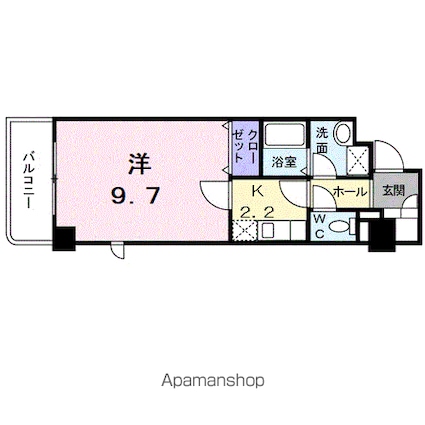 アヴァンティ　サカエ[1K/30.4m2]の間取図