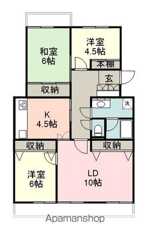 ガーデンコート八千代台6号棟の間取り写真