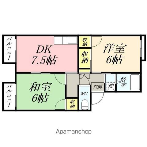 プレジール後楽IIの間取り写真