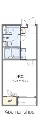 クレイノ半田東Ｄ[1K/29.02m2]の間取図