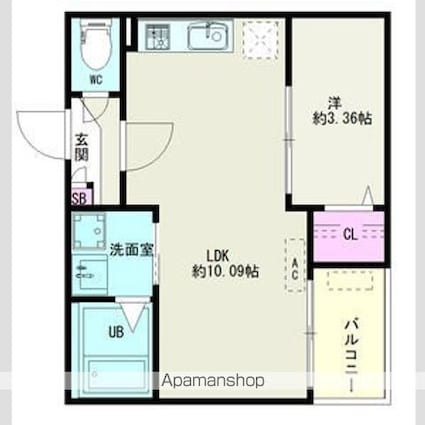 Ｊａｃｋ　ｄａｉｋｏⅡ[1LDK/30.96m2]の間取図