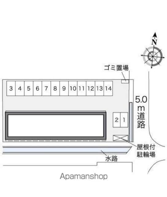 レオパレスＦ５６[1K/28.02m2]の共用部