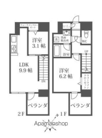 【ＭＯＤＥＲＮ　ＰＡＬＡＺＺＯ博多駅南ＡＸＩＡの間取り】