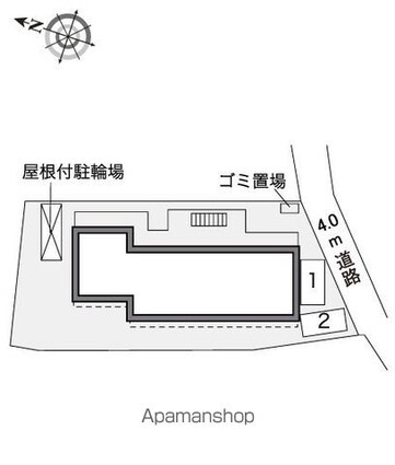 レオパレスセントーレア[1K/19.87m2]の配置図