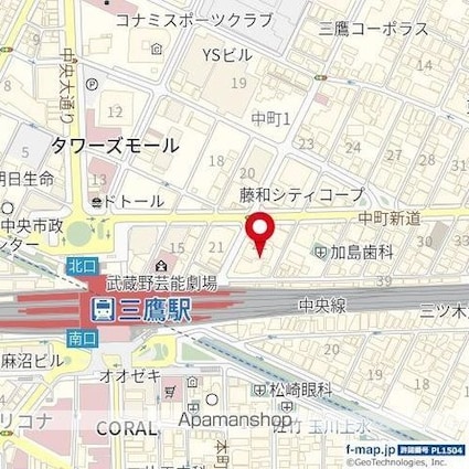 東京都武蔵野市中町１丁目[1R/25.71m2]の周辺3