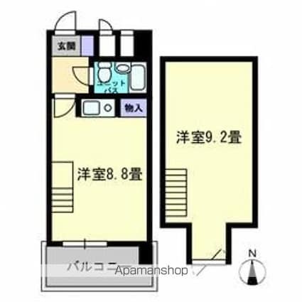 ａｍ’ｓ４観光町[1K/40.79m2]の間取図