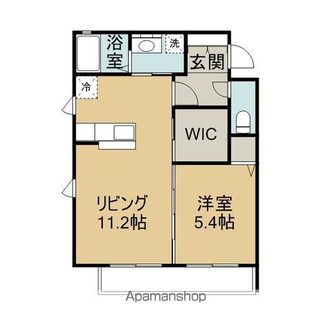 ユージュ B棟の間取り写真