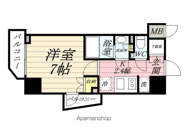 エルスタンザ平河町の間取り