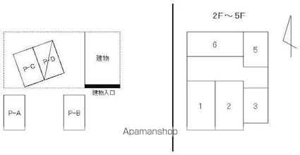 アディオ２１[1R/22.2m2]の配置図