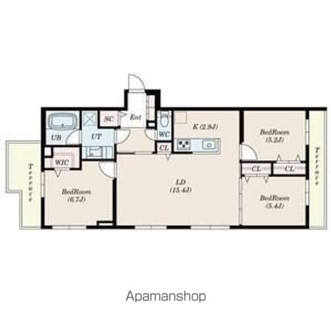 SーRESIDENCE北大前ASCENTの間取り写真