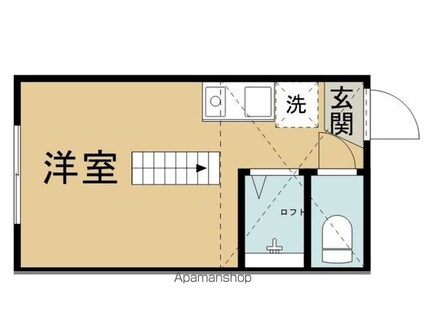 東京都杉並区阿佐谷北２丁目[1R/9.34m2]の間取図