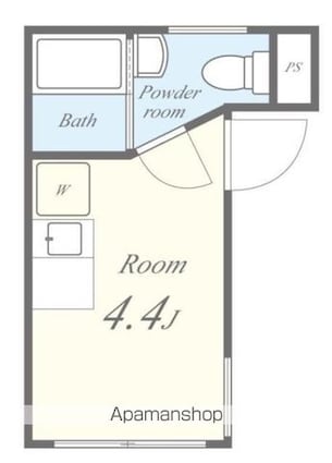 ＦＬレジデンス京御銀座ＩＩＩ[1R/10.79m2]の間取図