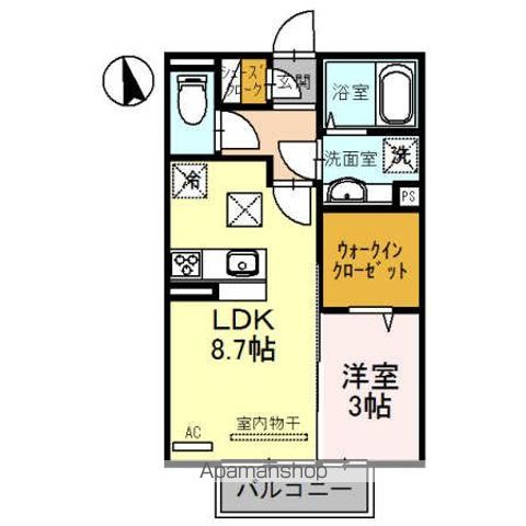 和歌山市園部のアパートの間取り