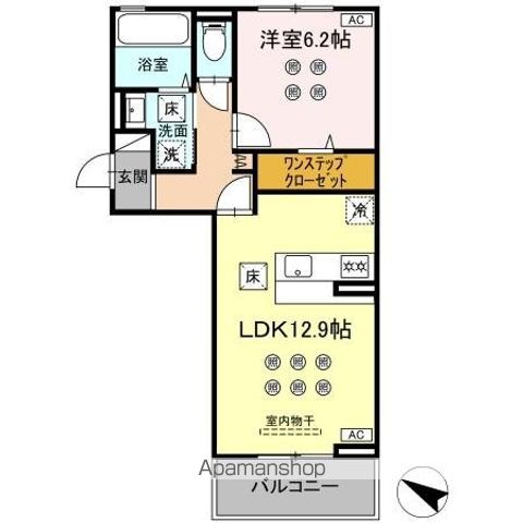 熊本市健軍線 健軍校前駅 徒歩5分 3階建 新築の間取り写真