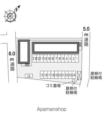 レオパレスケンズ　スター[2DK/43.47m2]の配置図
