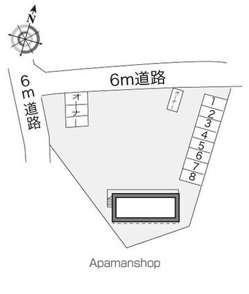 レオパレスセブン[1K/19.87m2]の配置図