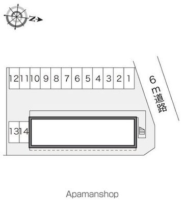 レオパレスＶｅｎｕｓ[1K/26.49m2]の配置図