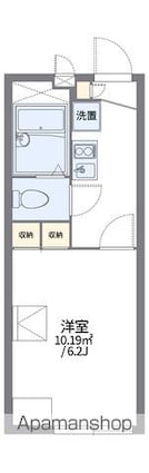 レオパレス本堅田Ⅰ番館[1K/19.87m2]の間取図