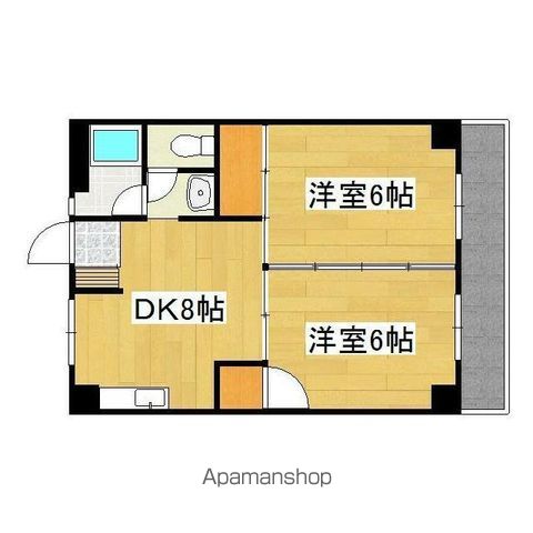 若原ハイツの間取り写真