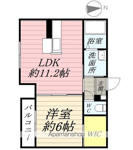 ラ・パルテール新屋敷 Iの間取り写真